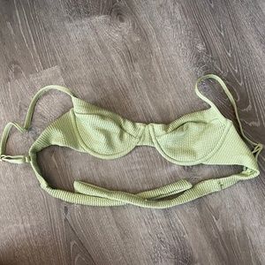Monday Swimwear - Maui Top Olive Crinkle